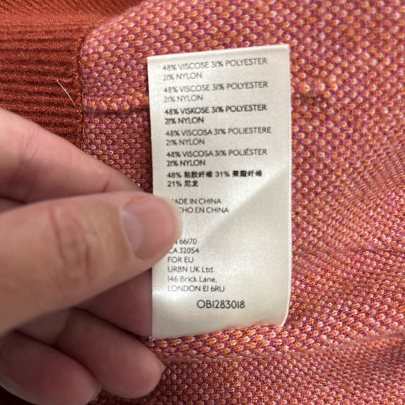 Free People Orange Sweater Shorts mini - Picture 8 of 10